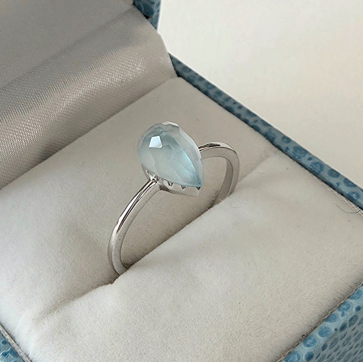 Ringe: Zarter Aquamarin Silber 925 Ring - Neu – Neu und originalverpackt aus Uetikon am See von Coralreef 4