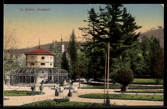 Ansichtskarten: AK St. Gallen, Stadtpark – Gebraucht aus Berlin von bartko-reher