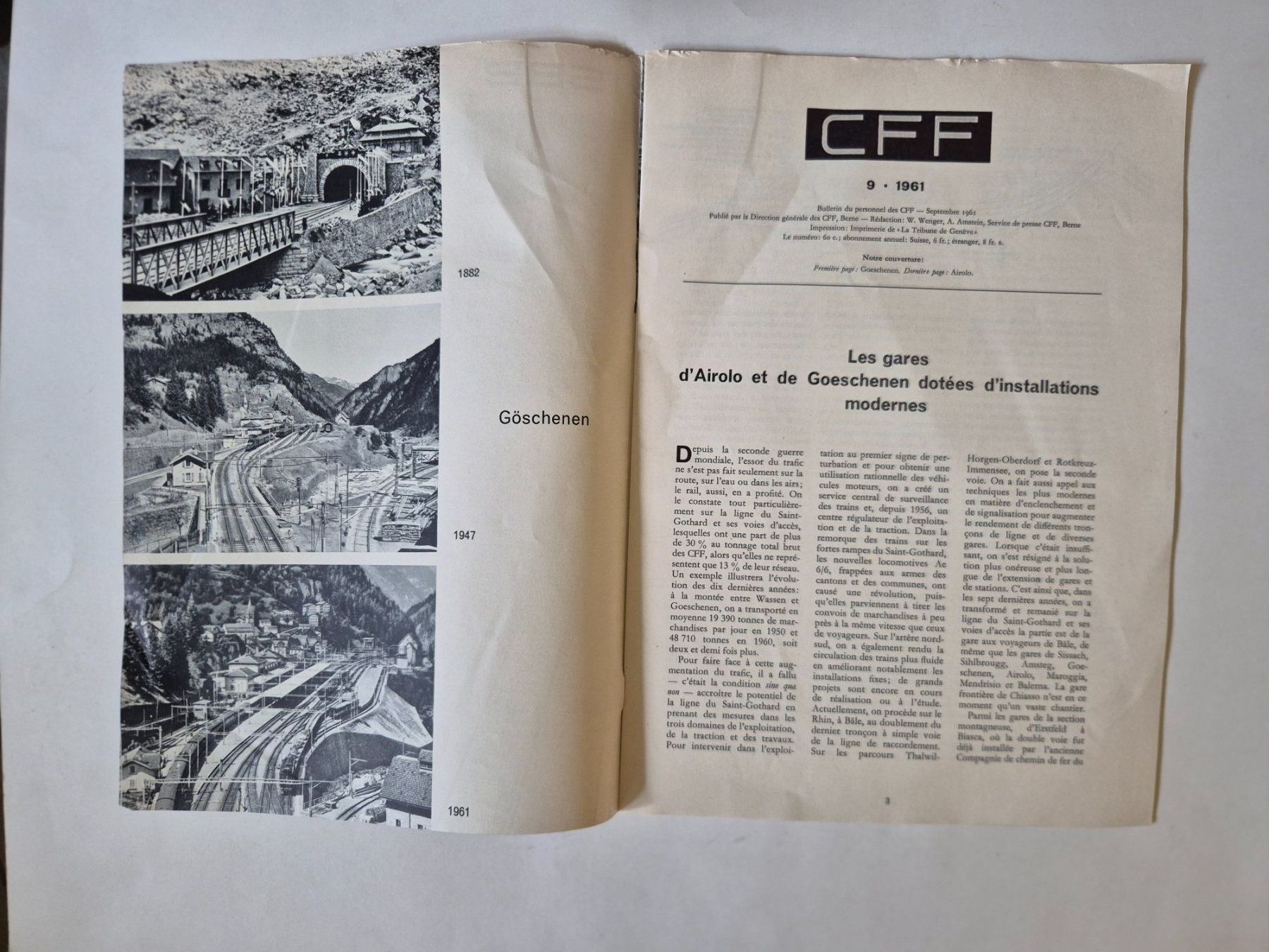 Zeitschriften & Magazine: SBB CFF FFS Zeitschrift 9 1961 – Gebraucht aus Langendorf von zvonu161 2