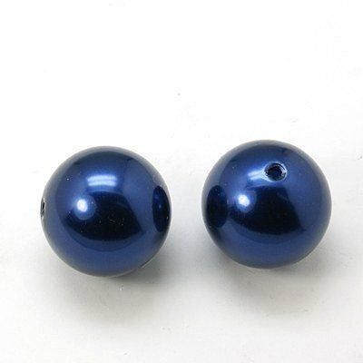 Perle (finte): Acrylperlen Dunkelblau 4mm / 10g – Nuovo (secondo la descrizione) da Rüegsau venduto da Tausendfreund