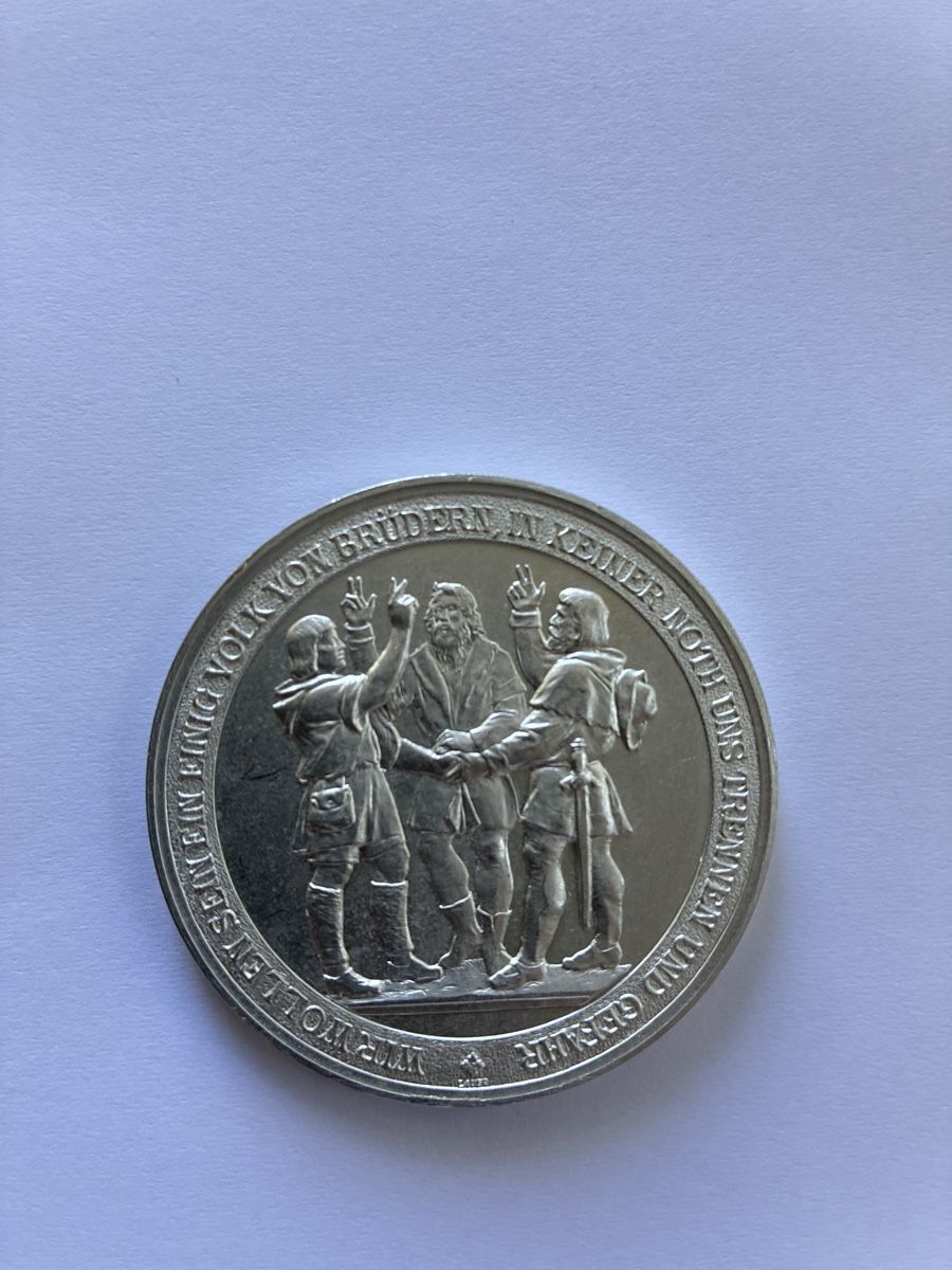 Medaglie: Medaille 600 Jahre Eidgenossenschaft 1. August 1891 – Usato da Riehen venduto da J.-M. 1