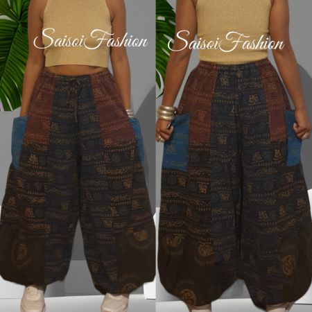 Sommer Herbst Batik unisex Hippie Boho Yoga Haremshose XS-XL