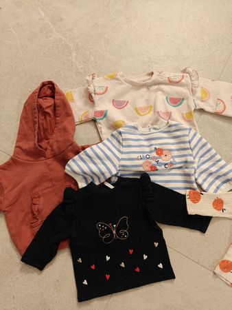 mixed clothes set baby girl size 3 months