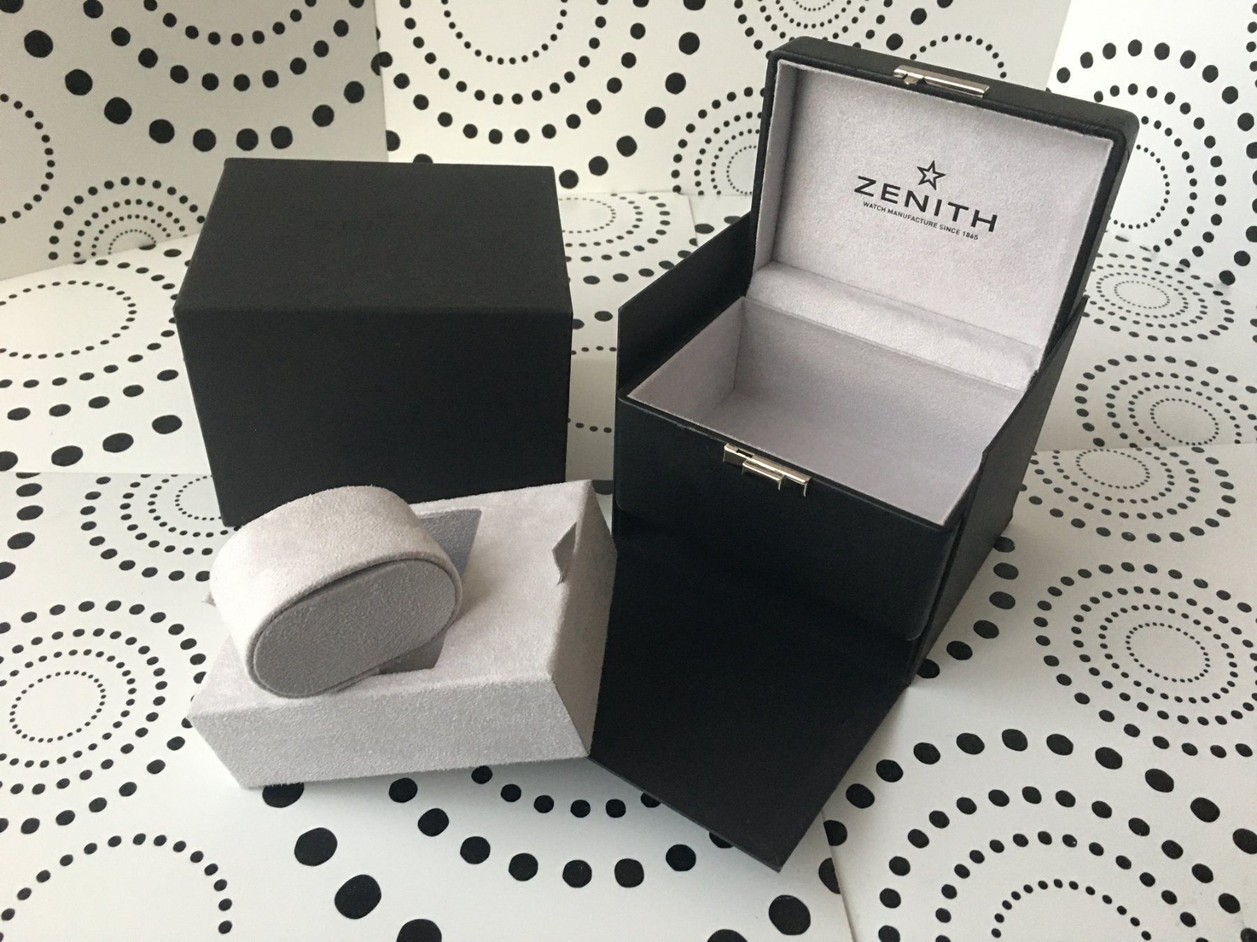 Zenith Uhrenboxen: ZENITH ORIGINAL - BOX ECRIN STANDARD - SCHACHTEL TOP !!! – Neu (gemäss Beschreibung) aus Epalinges von dream-watch 1