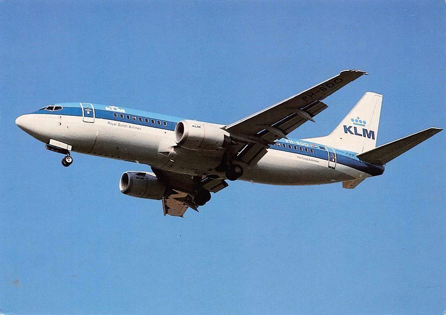 Cartoline postali: KLM Boeing 737 – Usato da Frauenfeld venduto da POML