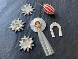Alter Weihnachtsschmuck Lot