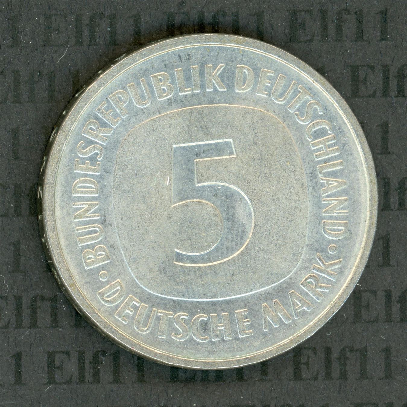 Tutti le monete: DEM___5.00 1975F vz 5 Deutsche Mark – Usato da Widnau venduto da Elf11 1