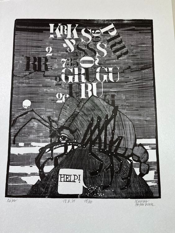 Xilografie: WERNER HOFMANN HOLZSCHNITT SIGNIERT NUMMERIERT – Usato da Gersau venduto da grafik-kunst 6