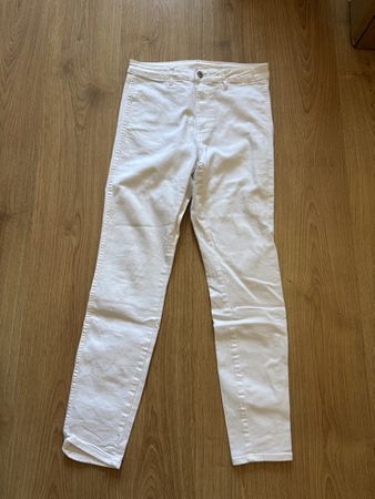 H&M Jeans Skinny High Waist weiss Grösse 29 