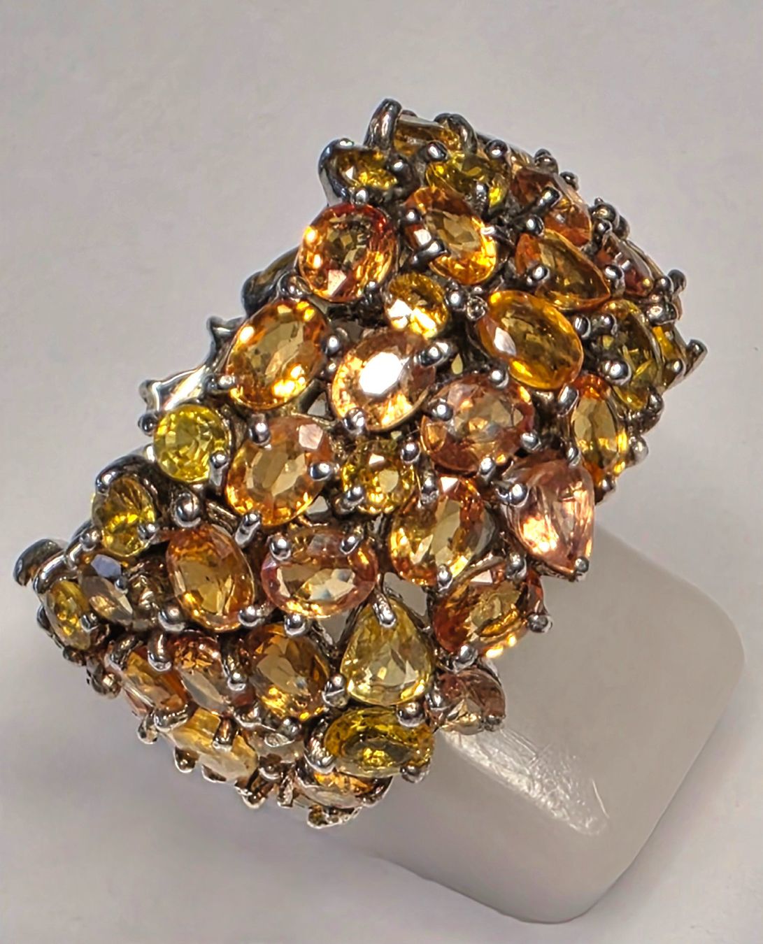 Ringe: Gel orange Safire Eternity Ring – Neu (gemäss Beschreibung) aus Zürich von adriben