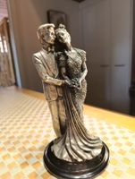 Vintage Skulptur mit 800er Silber versilbert signiert Top