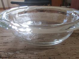 Glasschale transparent rund schlicht guter Zustand