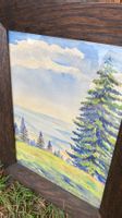 Peinture tableau La Mathoulaz Randin Balissat 1929