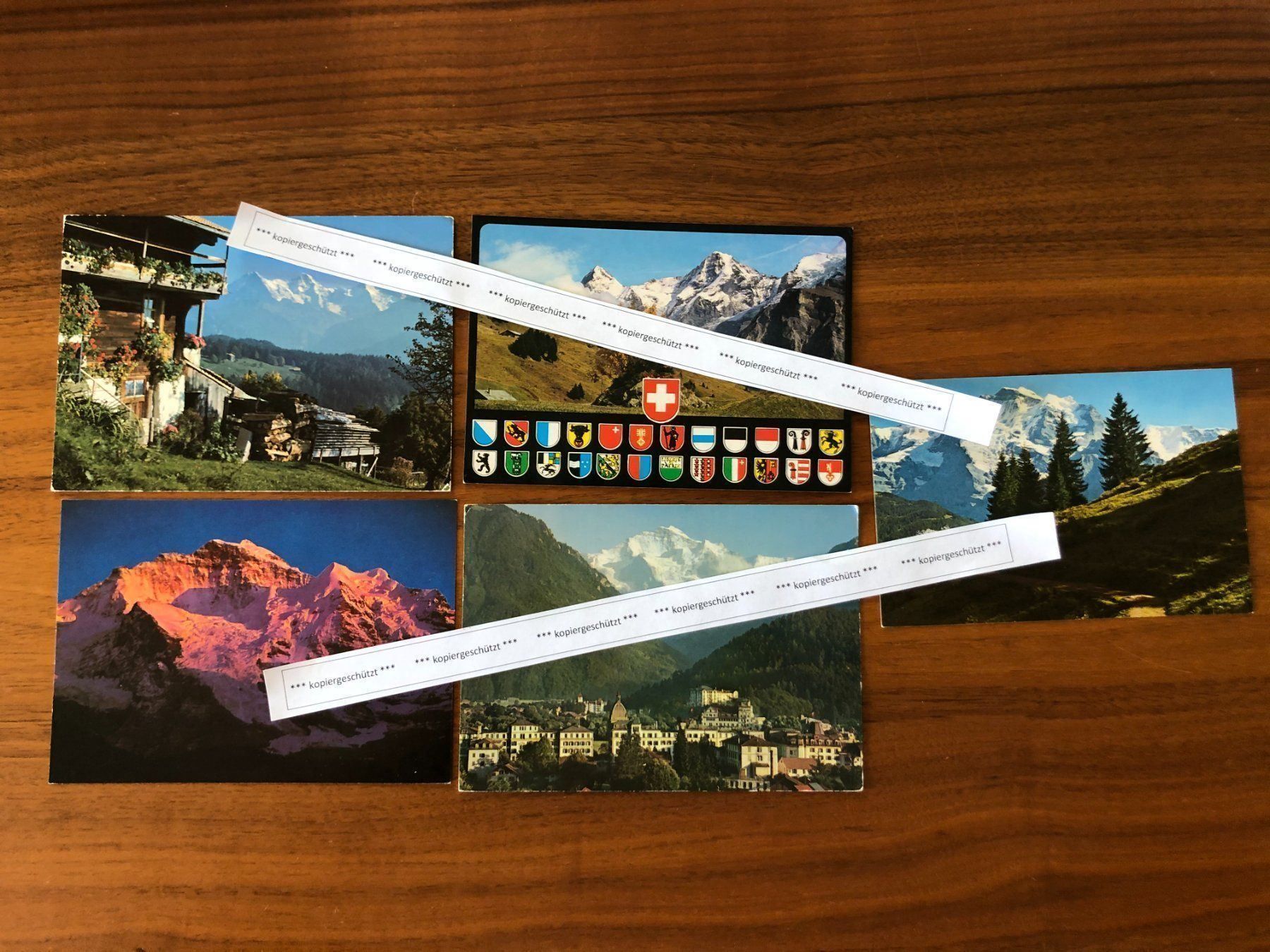 Cartoline postali: 5 AK, Beatenberg Jungfrau Interlaken Eiger – Nuovo (secondo la descrizione) da Hefenhofen venduto da Bierinder