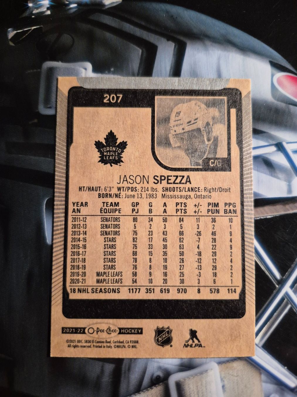 NHL Carte collezionabili: NHL Jason Spezza Toronto Maple Leafs – Usato da Treiten venduto da Sauber73 1