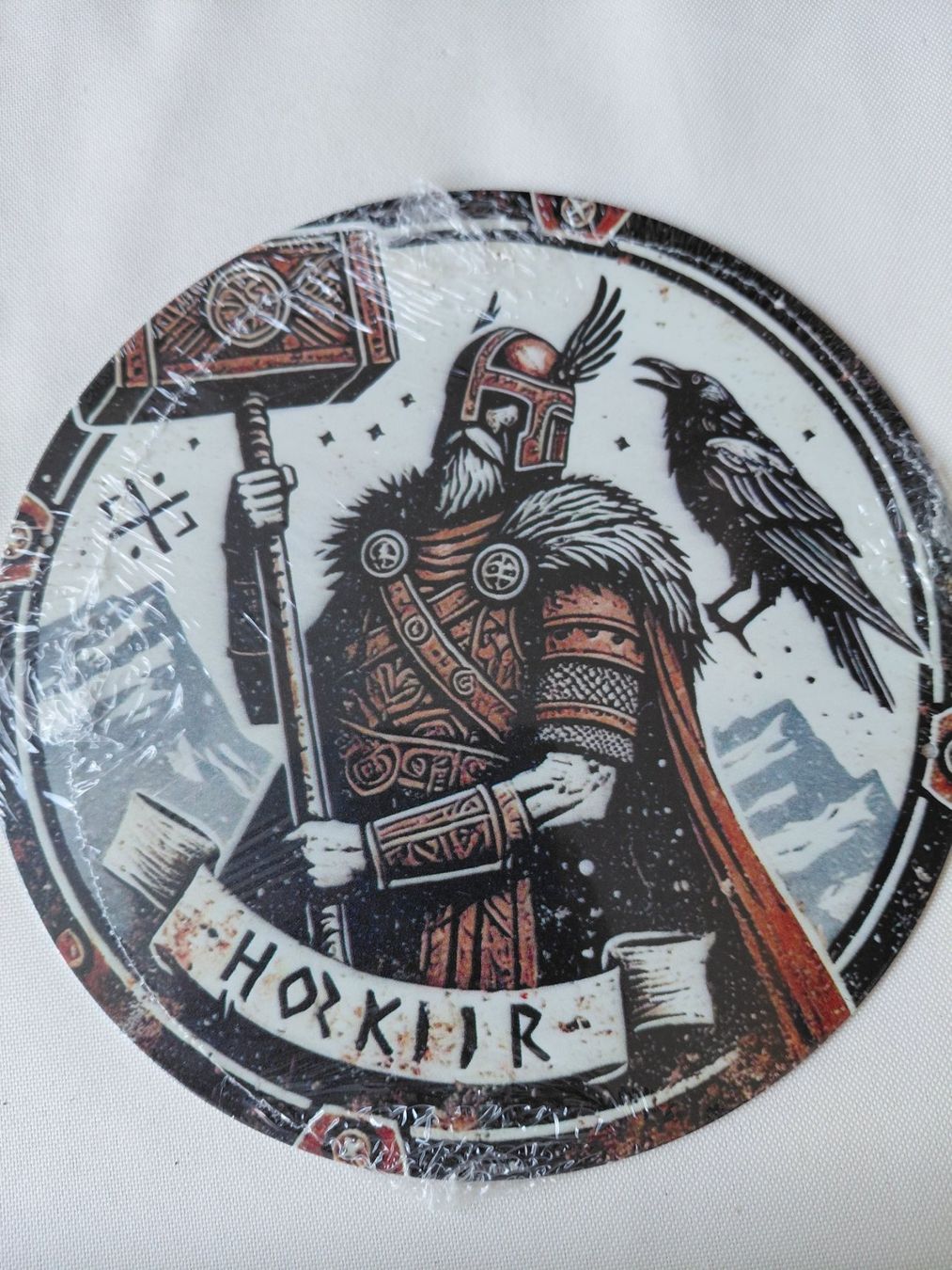Insegne: Metallschild Wikinger / Odin / Rund 20cm Durchmesser / Bild – Nuovo e nell'imballaggio originale da Walenstadt venduto da emynmuil1