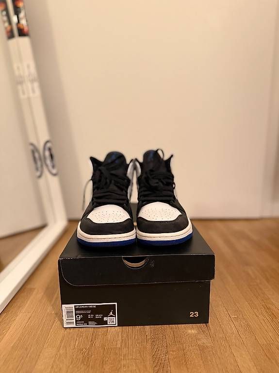 Jordan Scarpe da uomo: Air Jordan 1 Mid SE Royal Black Toe – Usato da Bussigny venduto da jam_kd2f