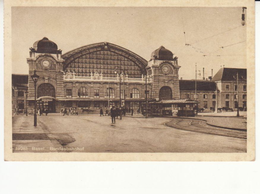 Cartoline postali: Basel Bundesbahnhof 1919 – Usato da Bürglen TG venduto da StampGraf
