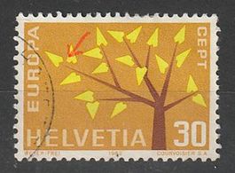 1962 Europa ZNr. 389 Ab, kurzer Ast