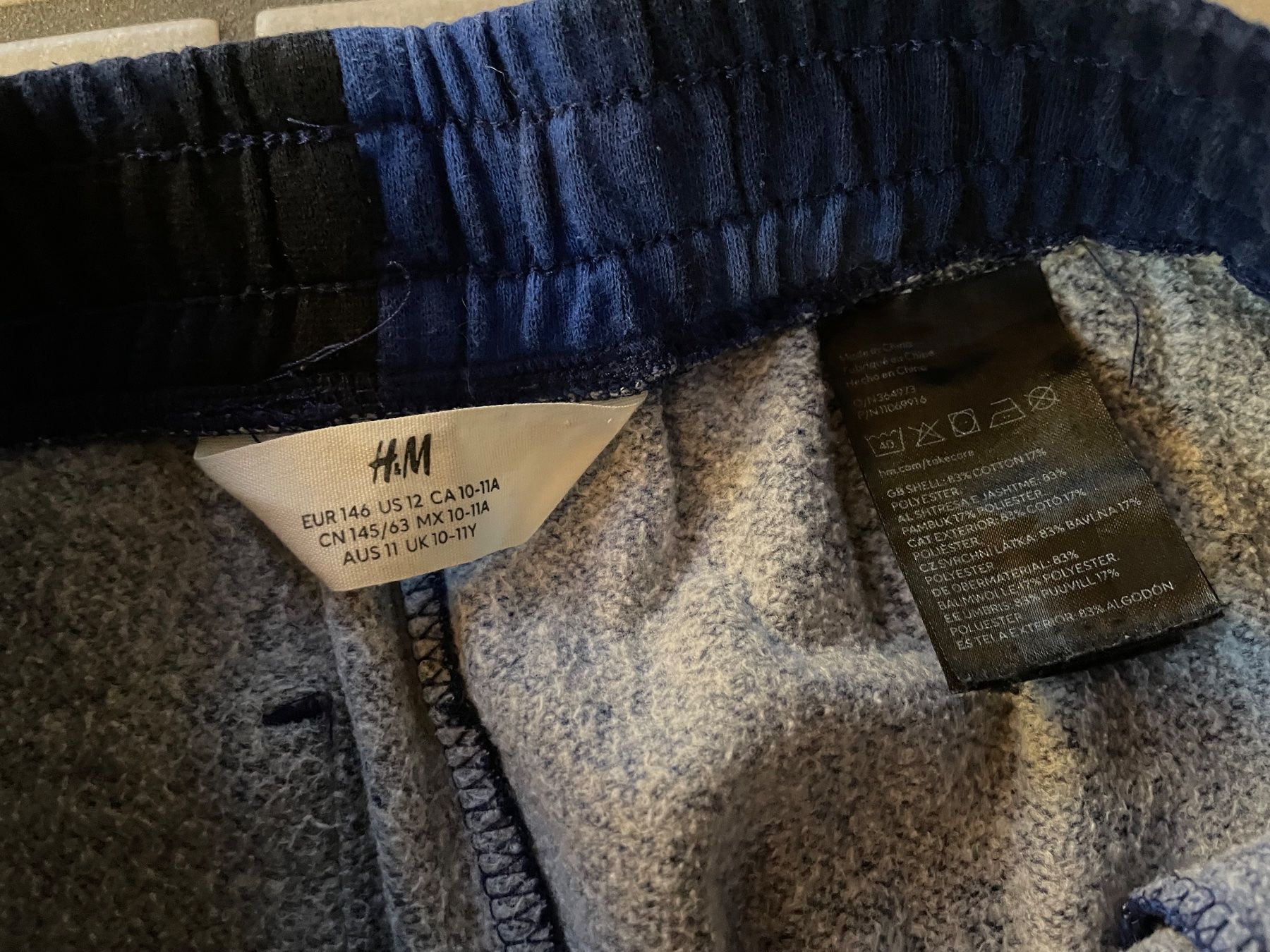 H&M Pantaloni: Trainerhose, Gr. 146, blau – Usato da Cham venduto da 2eye 2