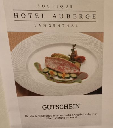 Gutschein für Boutique Hotel Auberge in Langenthal