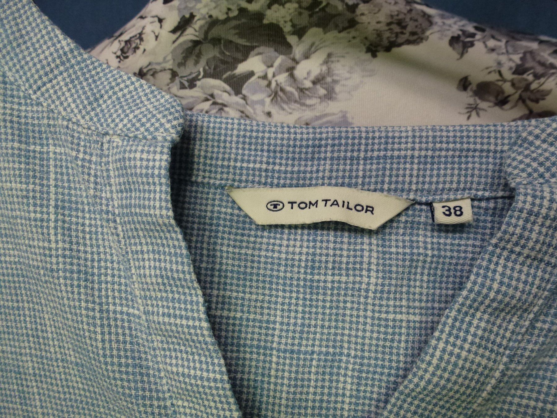 Tom Tailor Camicette: TOM TAILOR HEMDBLUSE LONG GR 38 HELLBLAU WEISS KARO NEU – Nuovo (secondo la descrizione) da Kreuzlingen venduto da ang_7k8d 1