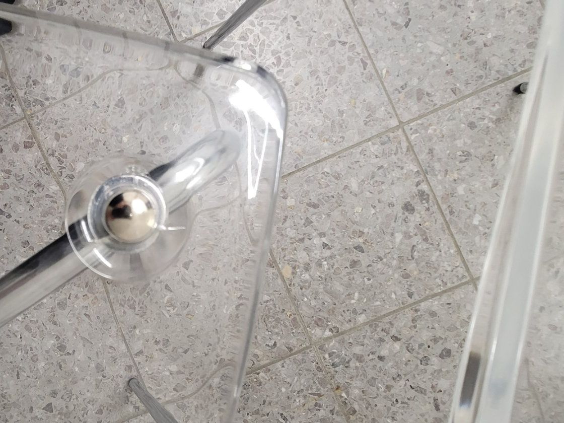 Stühle: 2 Stühle transparent Metallgestell – Gebraucht aus Elgg von Bijoux06 2