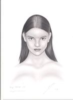 Dessin sexy original Anja Taylor-Joy A4 signé de l'auteur
