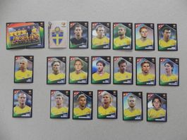 Panini Fussball EM 2004 Fehlliste Schweden 21 Stk.Nr.177-197