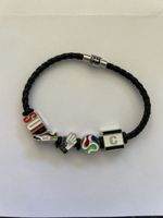 WM Lederarmband mit Fussball-Anhängern Switzerland FIFA 26