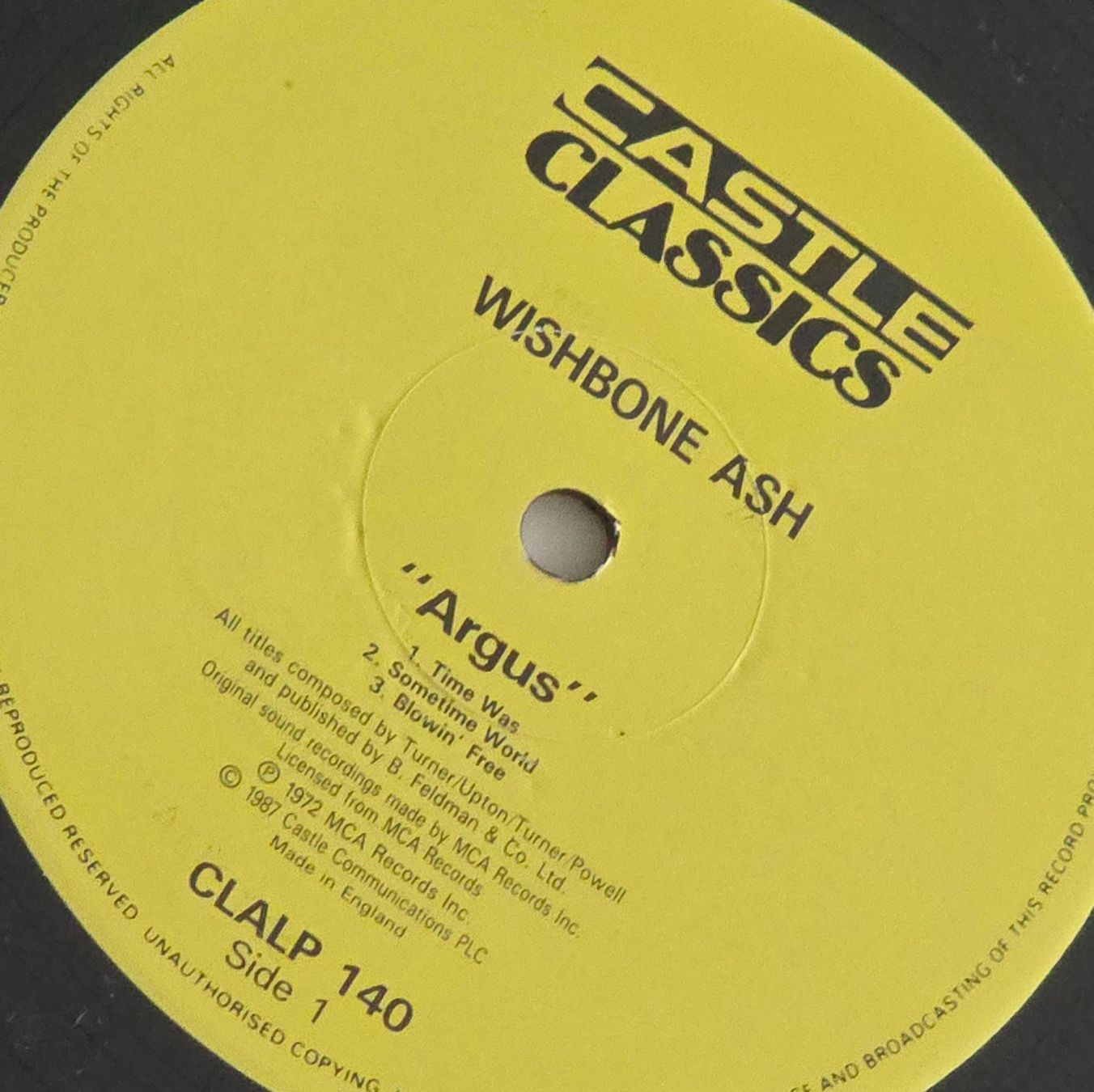 Schallplatten: Wishbone Ash Argus LP Castle Classics 1987 VG+ Prog – Gebraucht aus Reinach BL von Pendling 2