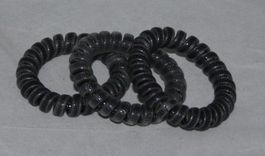 3 Spiral - Haargummi grau