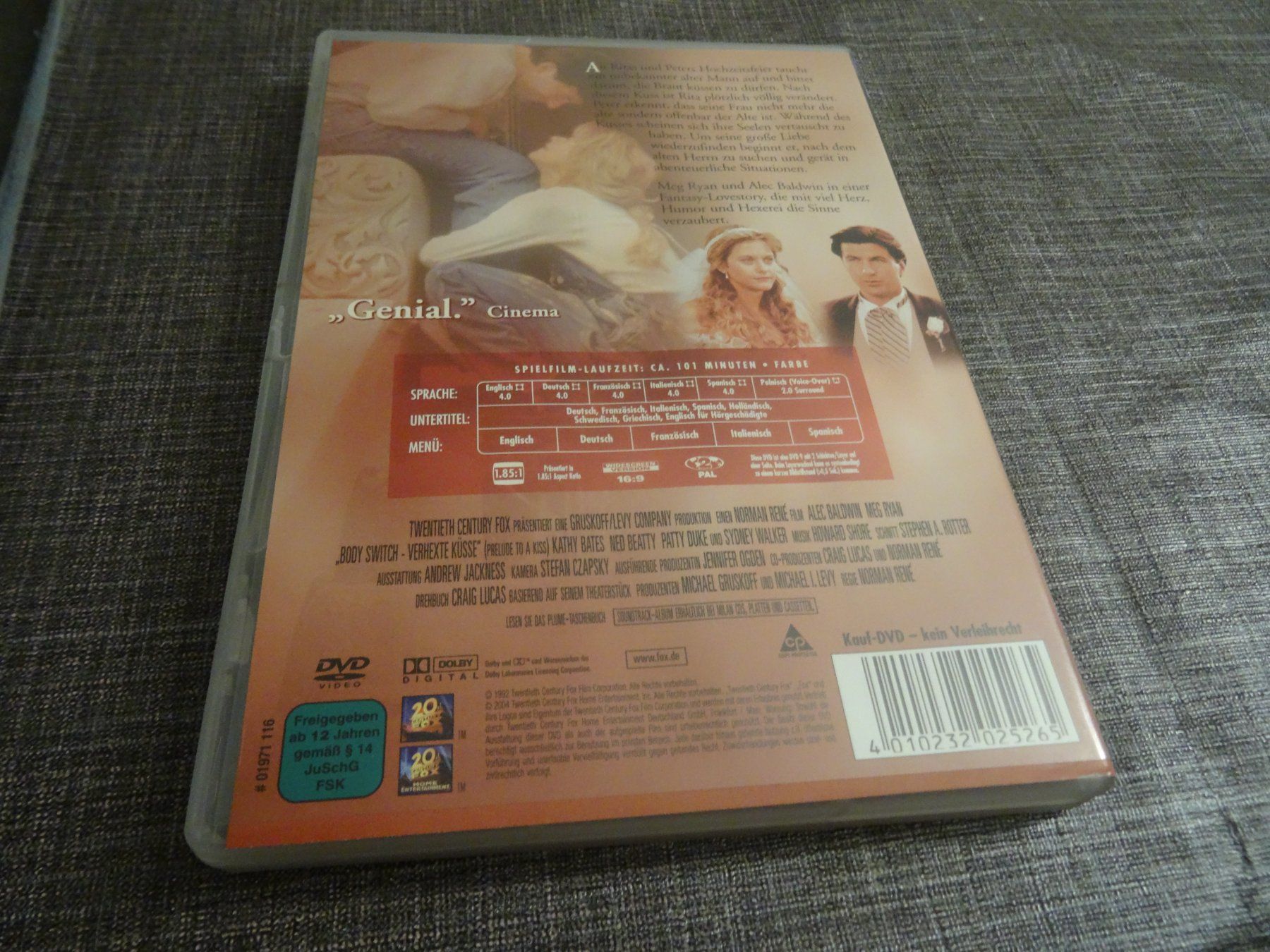 Alle DVDs: DVD Body Switch - Verhexte Küsse – Gebraucht aus Olten von Disc-Verkauf 2