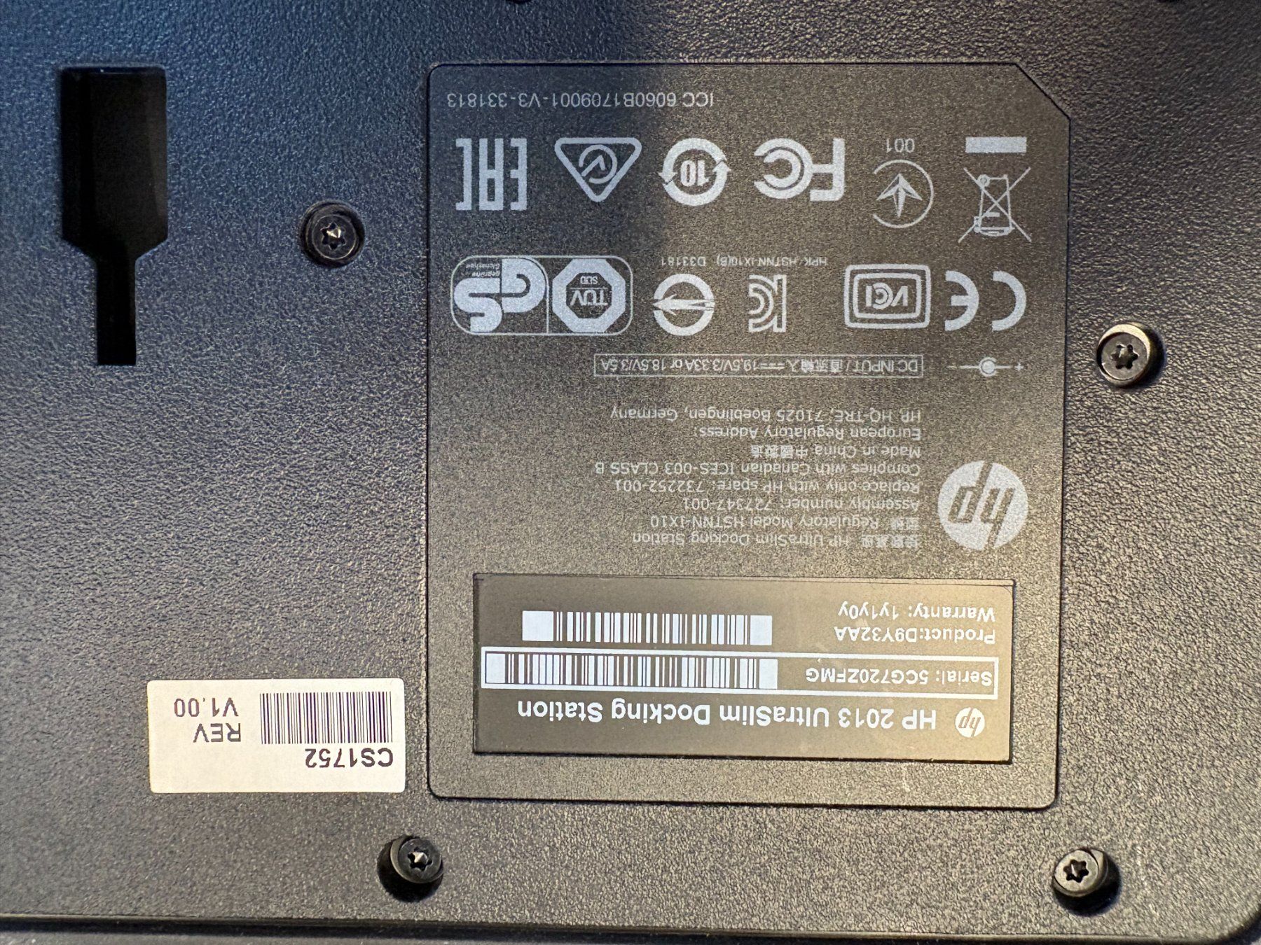 Hewlett Packard Docking station: HP 2013 D9Y32AA Docking Station – Usato da Langnau am Albis venduto da IhreIT 2