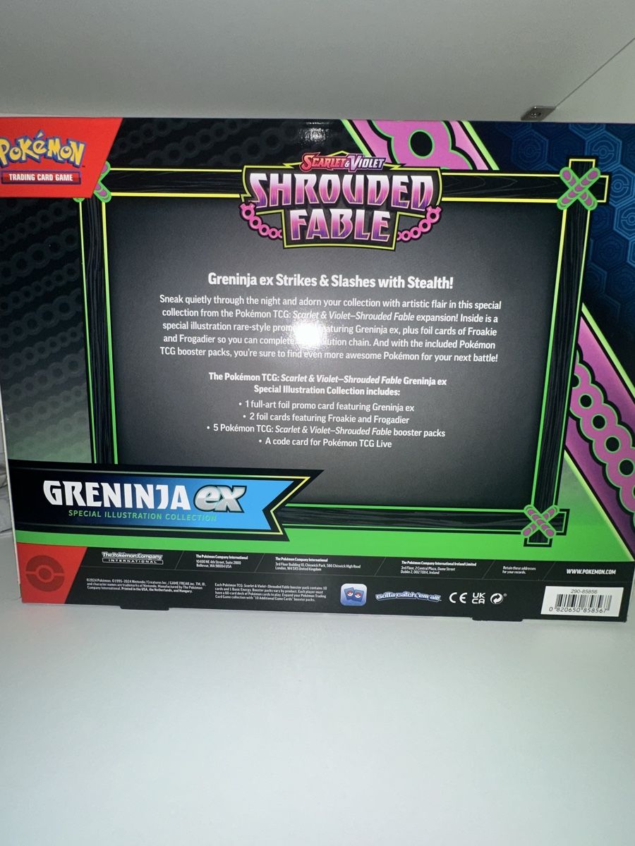 Pokémon Carte collezionabili: Greninja Shrouded Fable Box – Nuovo e nell'imballaggio originale da Allschwil venduto da delRic1 2
