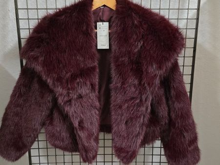 Fake Fur Coat │ Fluffy Kunstfell-Jacke │ M