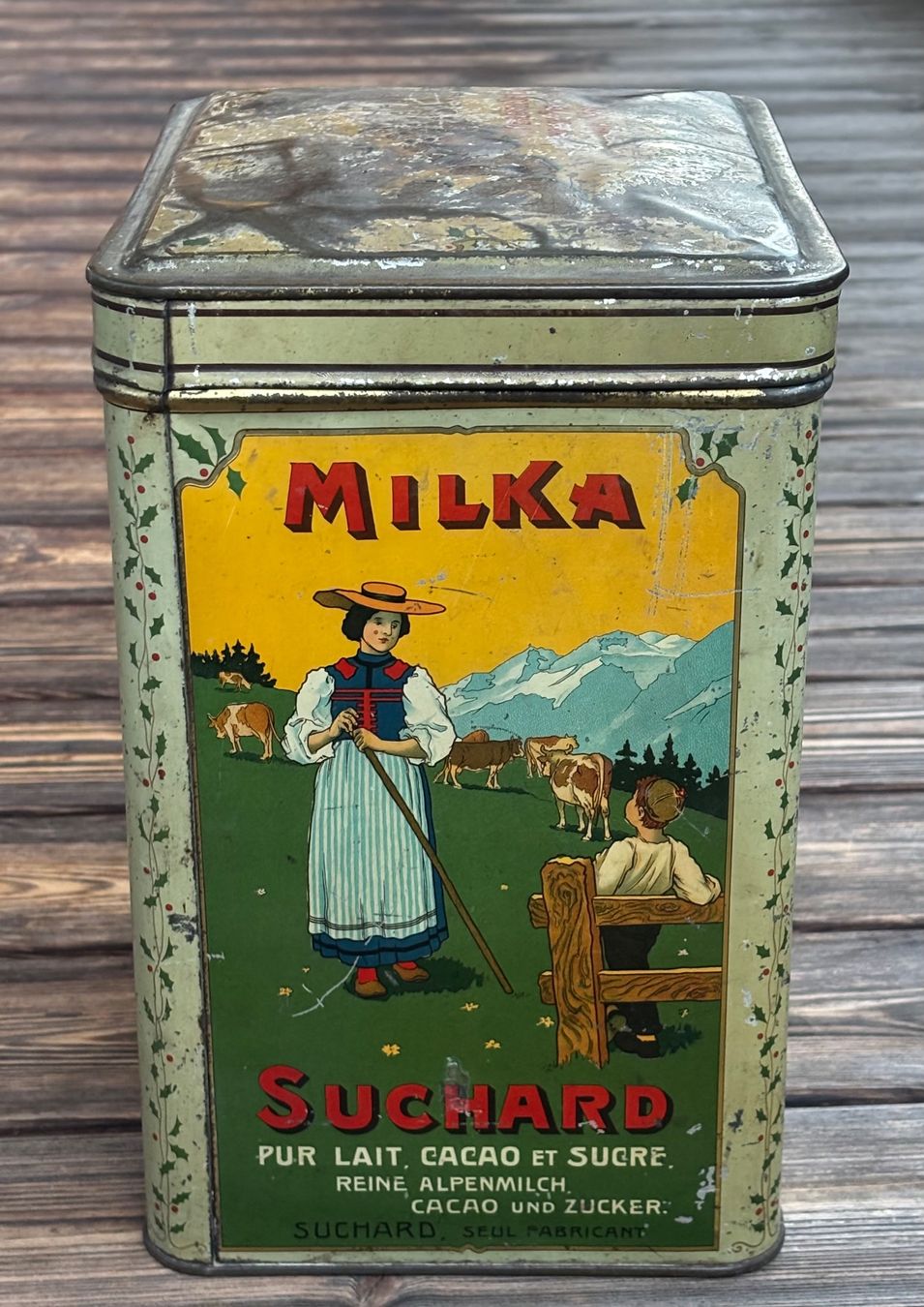Suchard Barattoli: antike grosse SUCHARD CACAO Blechbüchse – Usato da Lüchingen venduto da Eeizo 1