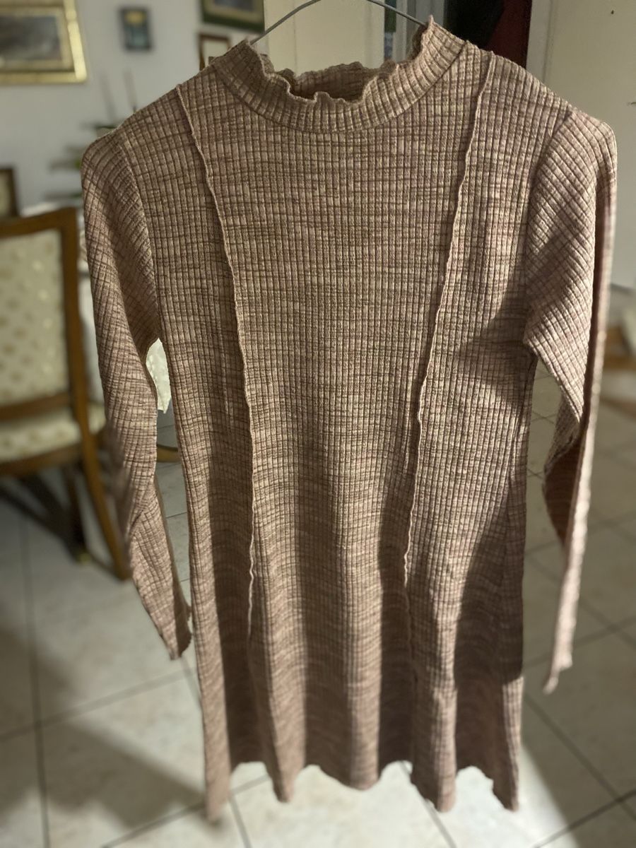 Zara Vestiti & Gonne: Robe pull fille mi-saison col montant élégante chic tendance – Nuovo (secondo la descrizione) da Denges venduto da val_j8w7