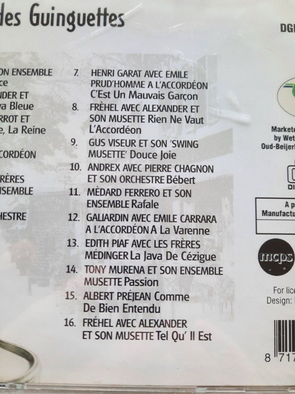CDs: CD Chansons des Guinguettes – Gebraucht aus Pully von bro_n52j 4