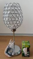 Neue Tischlampe Metal Kristall mit LED Leuchtmittel