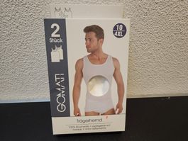 Neu - Gomati - Trägerhemd weiss 2 Stk. 4XL (Verp. Beschädigt