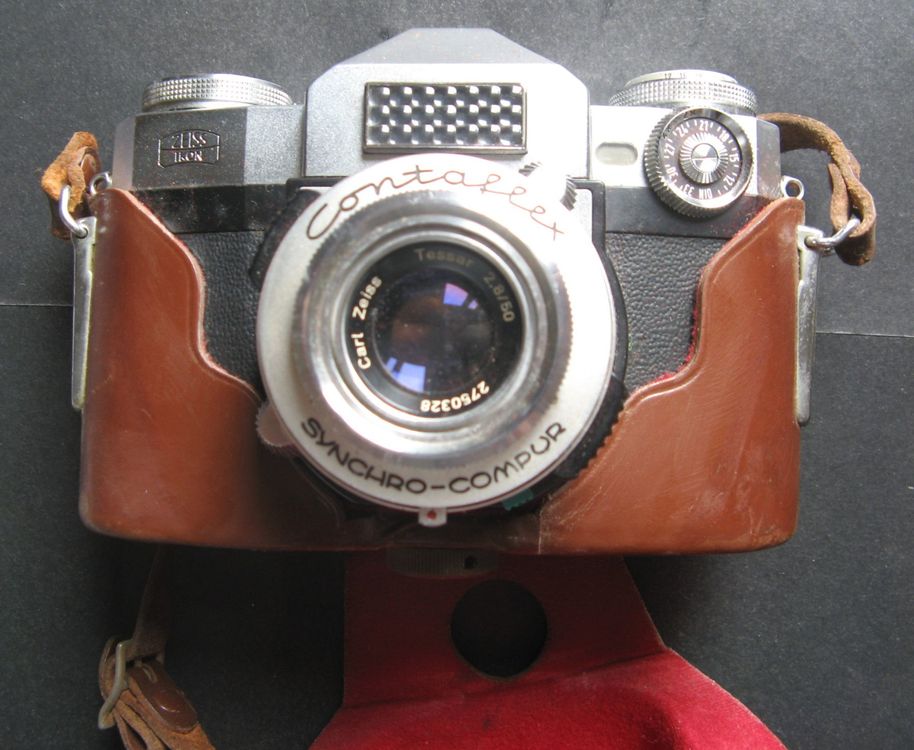 Appareil photo - Zeiss Ikon Contaflex synchro compur X objectif Carl Tessar 2.8 50mm