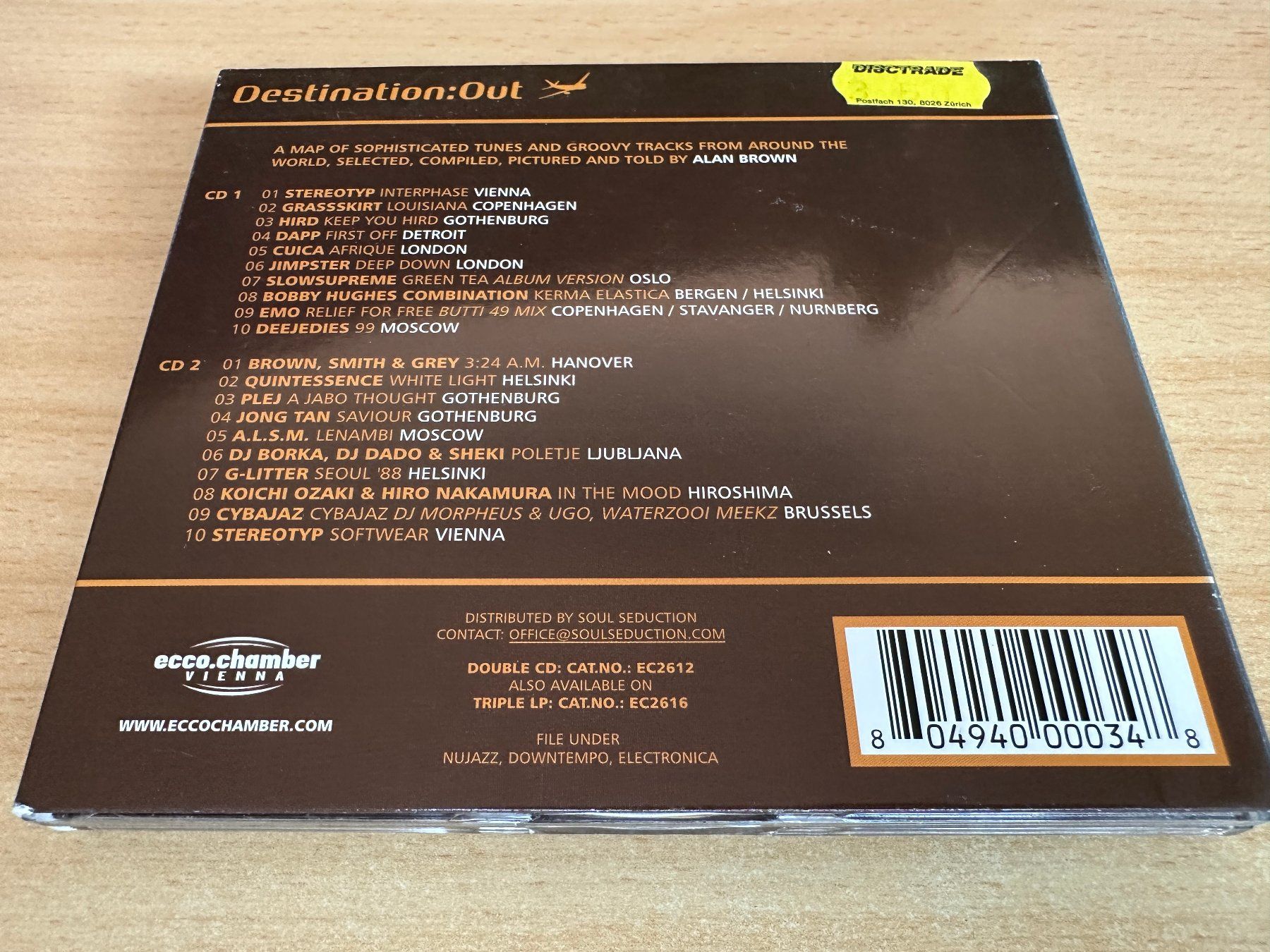 CD: Various – Destination:Out 1 - 2 CD – Usato da Rikon im Tösstal venduto da Alpenmutz 1