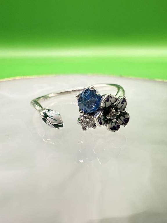 Anelli: Flower Ring aus 925er Sterlingsilber – Usato da Thalwil venduto da han_2b8c 4