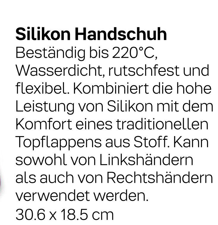 Guanti & manicotti: Tupper-Silicon Topflappen – Nuovo e nell'imballaggio originale da Schweizersholz venduto da fuchs06 1