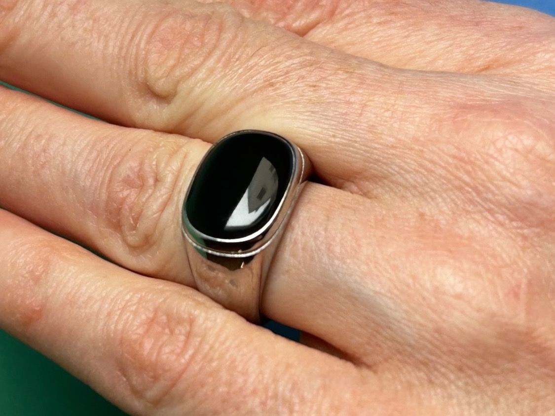 Anelli: Edelstahlring Retro black (54/55) – Usato da Dittingen venduto da Bellevista
