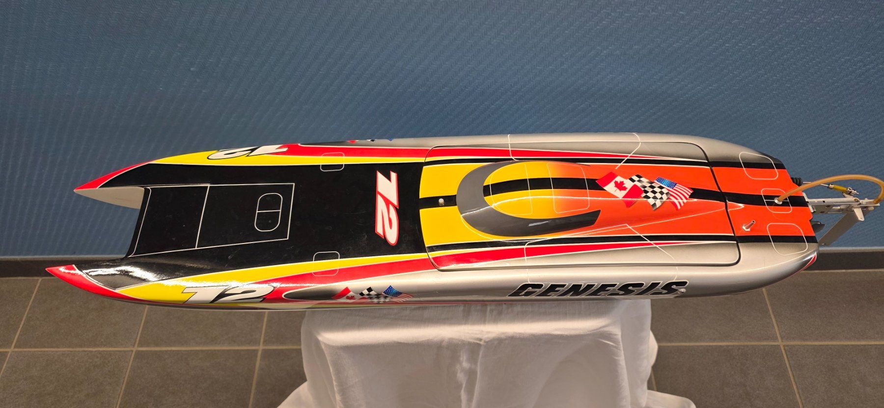 Modellismo RC: RC Modell Power Boot Genesis (Katamaran) – Usato da HOMBRECHTIKON venduto da Goeggis 1