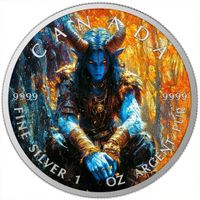 2025 Canada Farbiger Round Belial´s Grace 1Unze Silber COLOR