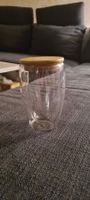 Teeglas mit Holzverschluss