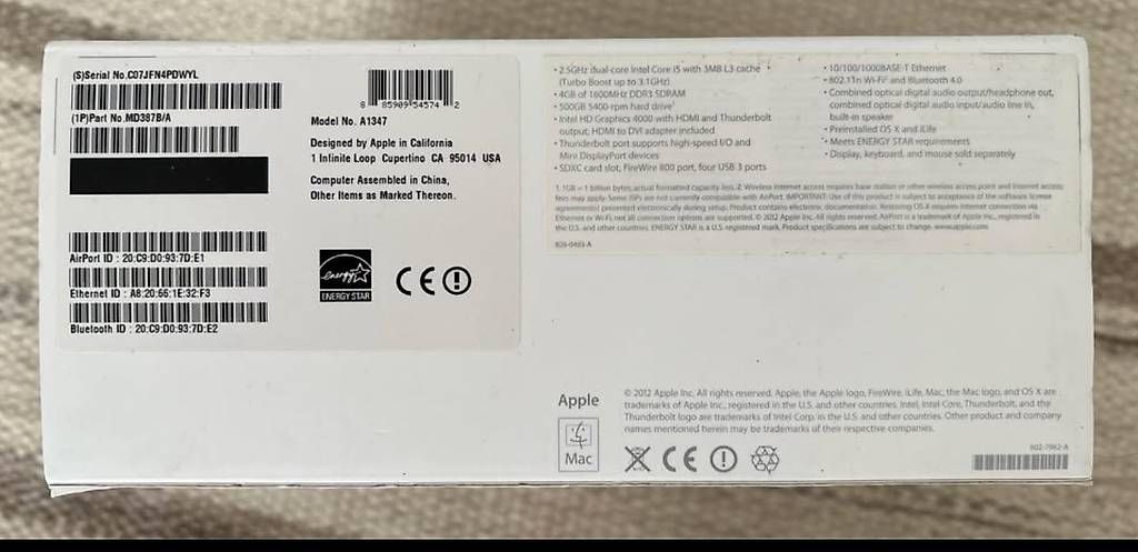 Notebook: Apple MacBook Air 2017 – Usato da Vex venduto da nat_26l5 1